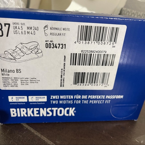 BirkenStock White Milano Birko-flor sandals - Picture 9 of 12